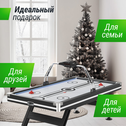 Игровой стол UNIX Line Аэрохоккей (226х125 cм) Black&White