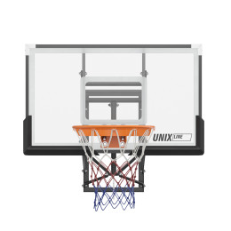 Баскетбольный щит регулируемый UNIX Line B-Backboard-PC 50"x32" R45