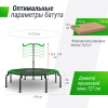 Батут спортивный UNIX Line FITNESS Premium (127 см) Green