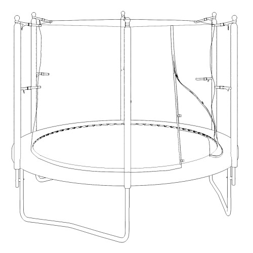 Батут UNIX Line Simple 10 ft Green (inside)