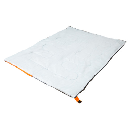 Спальный мешок ACAMPER BRUNI 300г/м2, серый, оранжевый