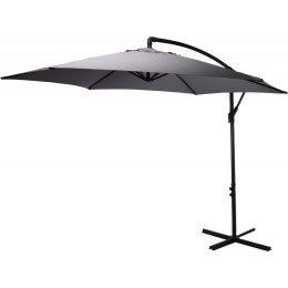 Зонт садовый складной Koopman ф300 купол Темно-серый