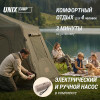 Надувная палатка UNIX Camp Vega 3х2 зеленый (+ навес)