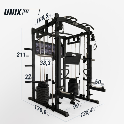 Силовой комплекс - мультистанция UNIX Fit (50 в 1)