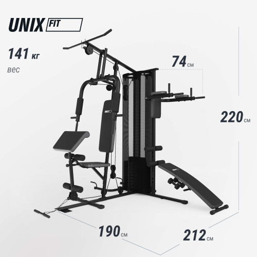 Силовой комплекс UNIX Fit блочный / Block 70 Multi