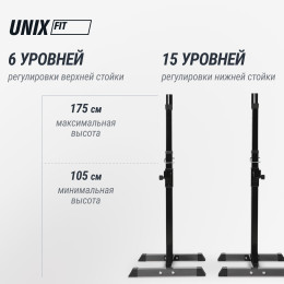 Стойка под штангу UNIX Fit каркасная / Frame 120