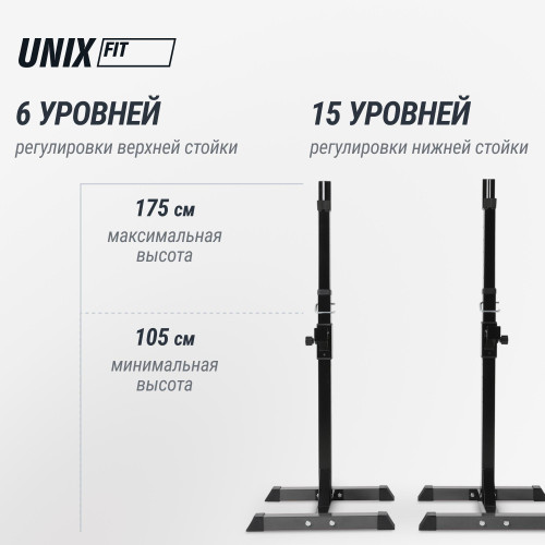 Стойка под штангу UNIX Fit каркасная / Frame 120