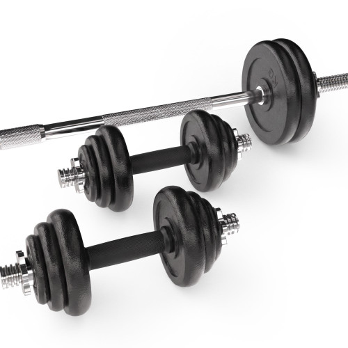 Набор гантелей и штанга UNIX Fit в кейсе 50 кг
