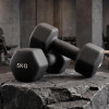 Гантель UNIX Fit неопреновая 5 кг черный, 2 шт.
