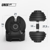 Гантель со ступенчатой регулировкой UNIX Fit 16 кг