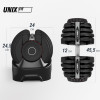 Гантель со ступенчатой регулировкой UNIX Fit 40 кг