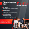 Ряд гантелей круглых UNIX Fit обрезиненные от 2,5 до 25 кг