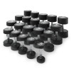 Ряд гантелей круглых UNIX Fit обрезиненные от 2,5 до 50 кг