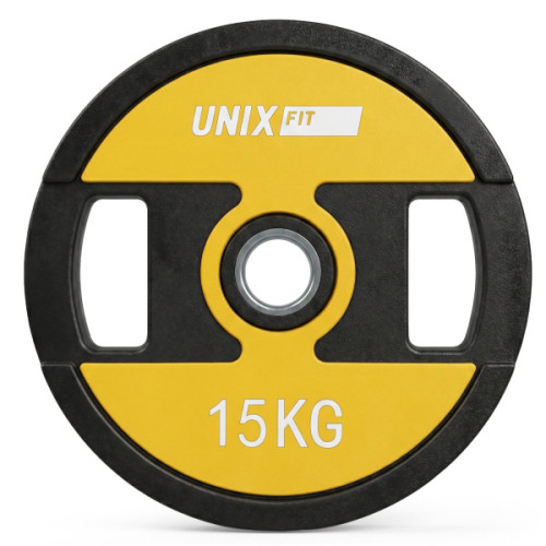 Диск уретановый c хватом UNIX Fit PRO 15 кг, 51 мм, 1 шт.