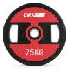 Диск уретановый c хватом UNIX Fit PRO 25 кг, 51 мм, 1 шт.