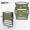 Стул складной UNIX Camp Kinetik взрослый зеленый