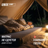 Матрас самонадувающийся UNIX Camp 195х80х10 см серый