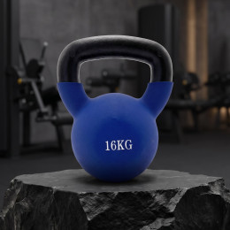 Гиря UNIX Fit виниловая 16 кг Blue