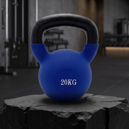Гиря UNIX Fit виниловая 20 кг Blue
