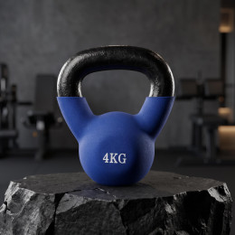 Гиря UNIX Fit виниловая 4 кг Blue
