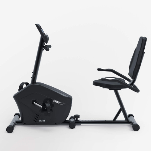 Горизонтальный велотренажер UNIX Fit BR-340E компактный / Compact