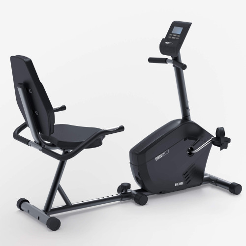 Горизонтальный велотренажер UNIX Fit BR-340E компактный / Compact