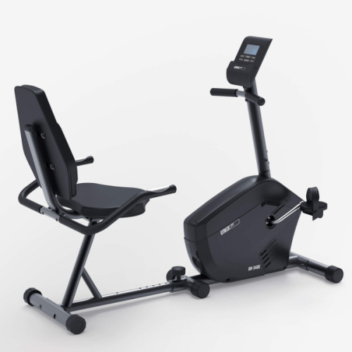 Горизонтальный велотренажер UNIX Fit BR-340E компактный / Compact