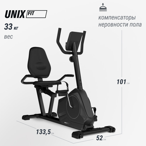 Горизонтальный велотренажер UNIX Fit BR-390