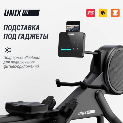 Гребной тренажер UNIX Fit Air (10.1 TFT) магнитный / Magnetic Rower-1100 PRO