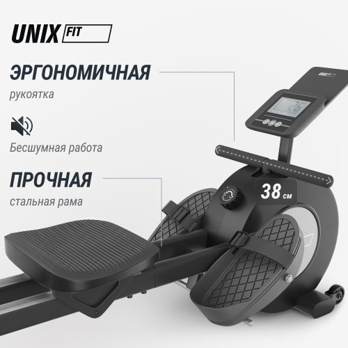 Гребной тренажер UNIX Fit механическая нагрузка / Techno Rower 360