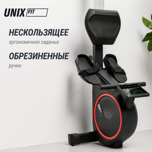 Гребной тренажер UNIX Fit механическая нагрузка / Techno Rower 410