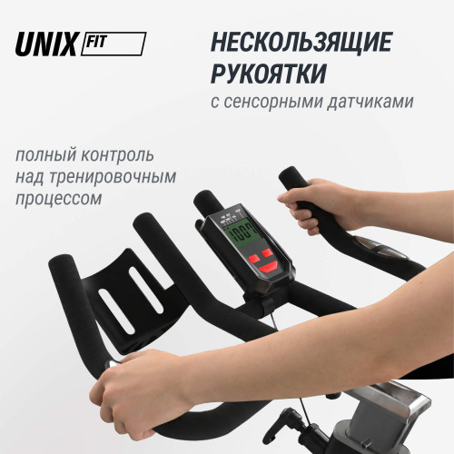 Велотренажер Спин-байк UNIX Fit SB-500 черный
