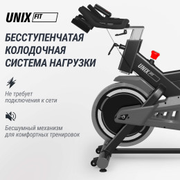 Велотренажер Спин-байк UNIX Fit SB-500 черный