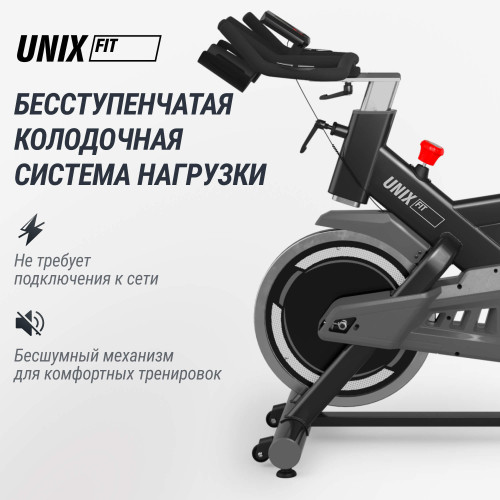 Велотренажер Спин-байк UNIX Fit SB-500 черный