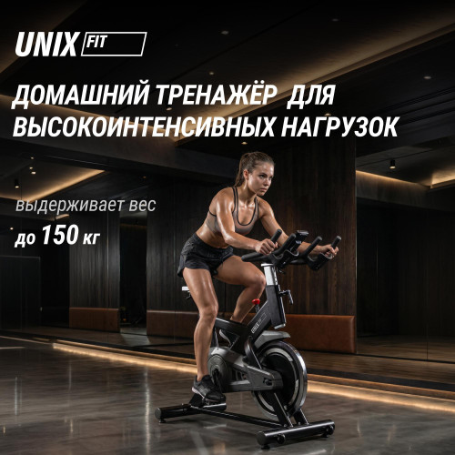 Велотренажер Спин-байк UNIX Fit SB-500 черный