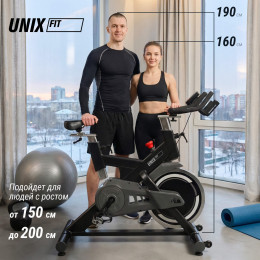 Велотренажер Спин-байк UNIX Fit SB-500 черный