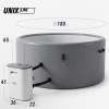 Надувной SPA-бассейн UNIX Line Thermal 180 см серый