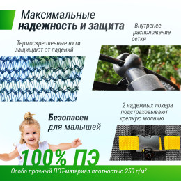 Батут UNIX Line Премиальный с играми / Supreme Game 16 ft (488 см) зеленый