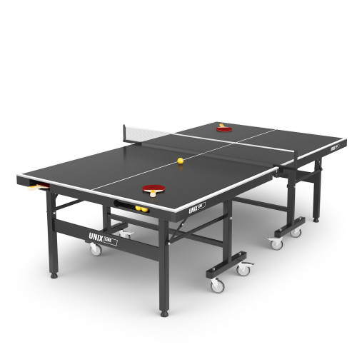 Всепогодный теннисный стол UNIX Line для улицы Extra Outdoor 6 мм ACP, черный
