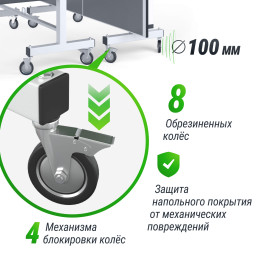Профессиональный теннисный стол UNIX Line 25 мм MDF серый