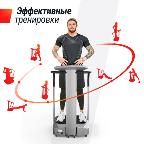 Виброплатформа UNIX Fit вертикальная / Improve 2 in 1 Silver