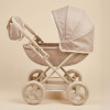 Коляска для кукол UNIX Kids Cradle Doll / с люлькой бежевый