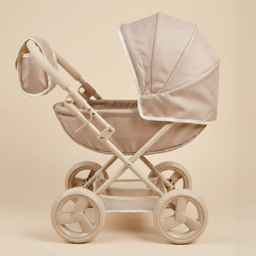 Коляска для кукол UNIX Kids Cradle Doll / с люлькой бежевый
