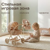 Коляска для кукол UNIX Kids Cradle Doll / с люлькой бежевый