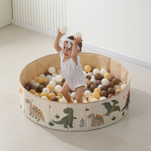 Сухой бассейн для шариков UNIX Kids Dino / Дино 100 см зеленый (без шариков)