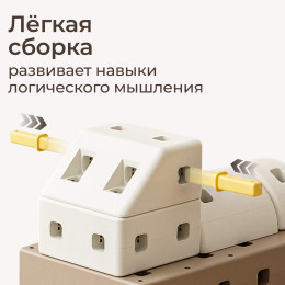 Конструктор UNIX Kids Music Robot / Музыкальный Робот (44 шт.) бежевый