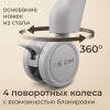 Стул для кормления UNIX Kids Torino светло-серый