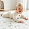 Игровой коврик складной UNIX Kids Circles / Круги 180x200 см серый