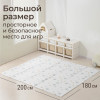 Игровой коврик складной UNIX Kids Circles / Круги 180x200 см серый