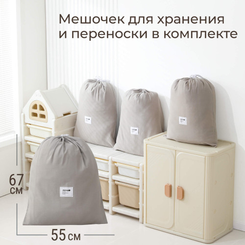 Коврик стеганный UNIX Kids Dino / Дино 130x130 см